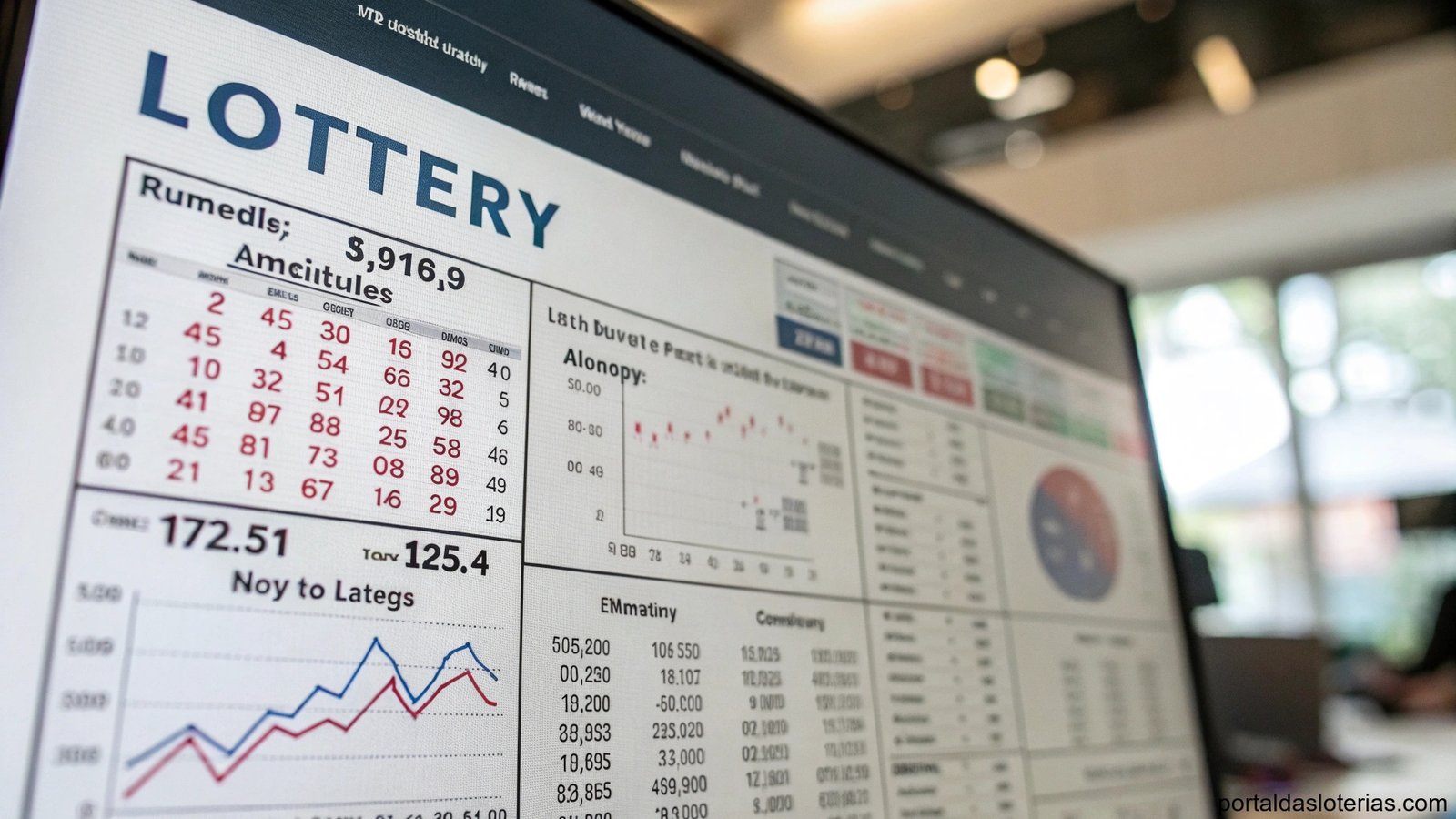 Análise estatística detalhada de sorteios de loteria com gráficos e tendências