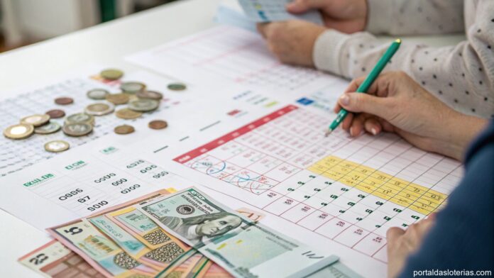 Imagem representando análise de dados e estatísticas relacionadas à loteria Dia de Sorte
