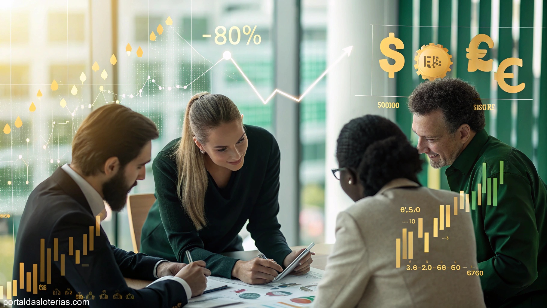 Imagem com gráficos de análise matemática e dados financeiros para a MaisMilionária