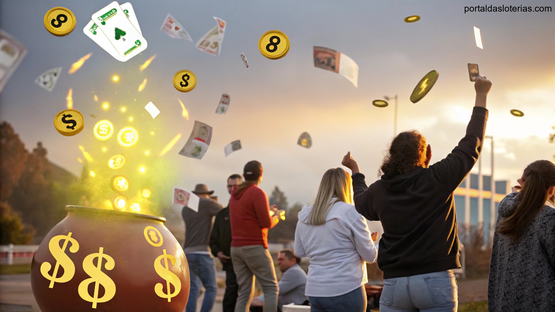 Imagem de sorte e expectativa para o concurso da Super Sete em 30/12/2024