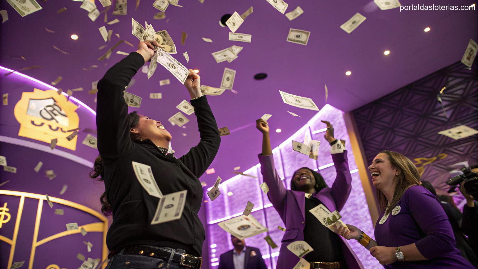 Imagem de sorte e dinheiro com elementos simbólicos, representando a Quina e o prêmio de R$ 600.000.