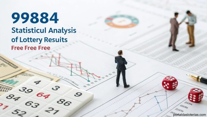 imagem de análise estatística de loteria com gráficos e símbolos financeiros