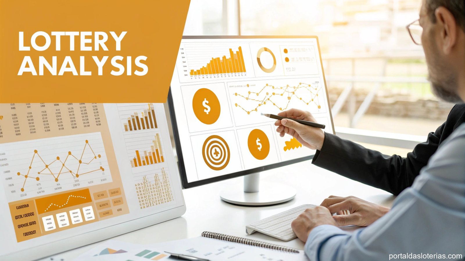 imagem de gráficos e análises matemáticas relacionados a loterias