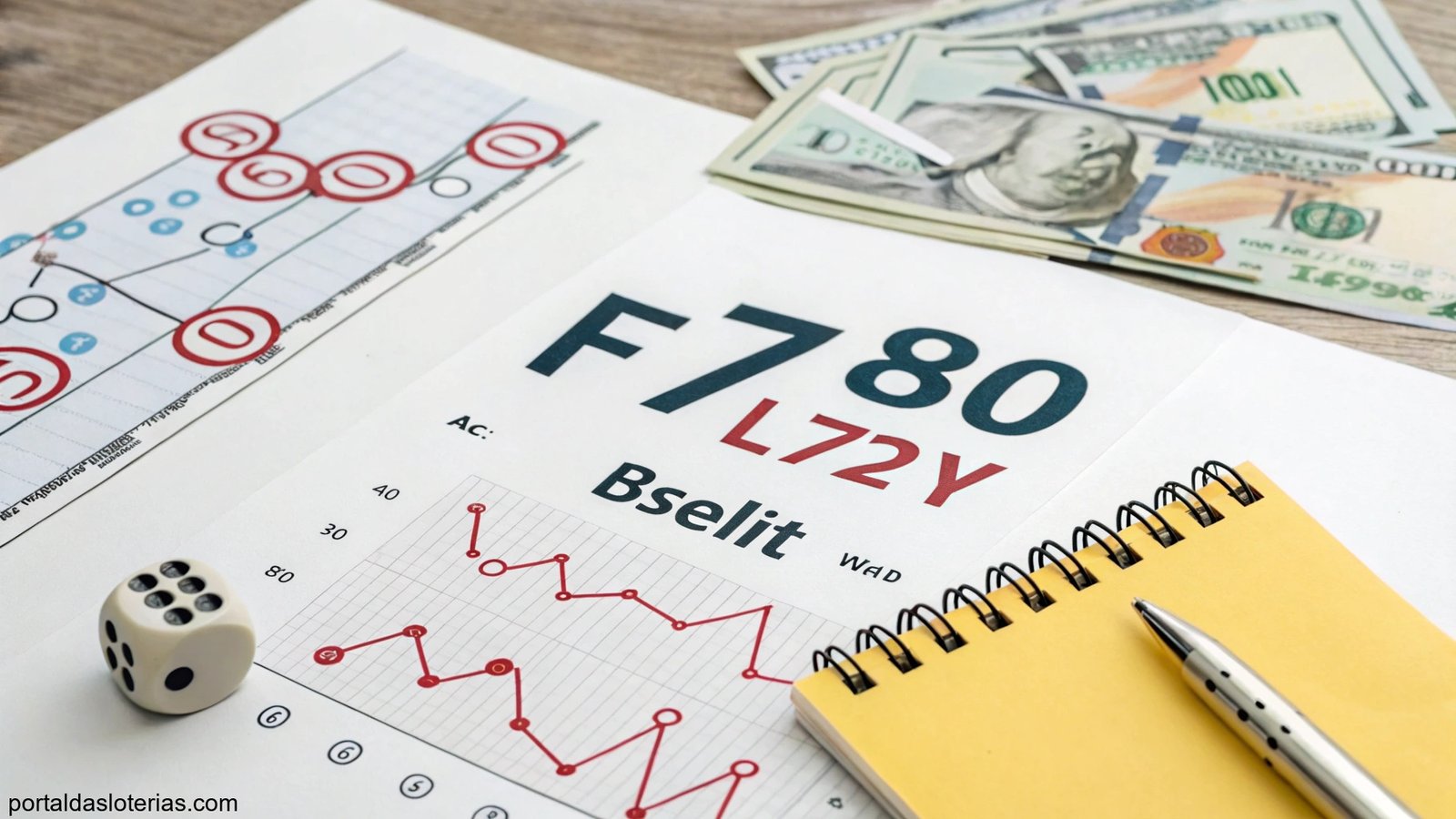 Análise matemática e financeira da Lotomania com gráficos e símbolos relacionados.